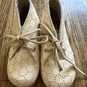 Kids Mon Petit Perforated Lace-Up Boots size 7